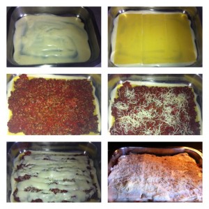 étapes préparation lasagnes maison